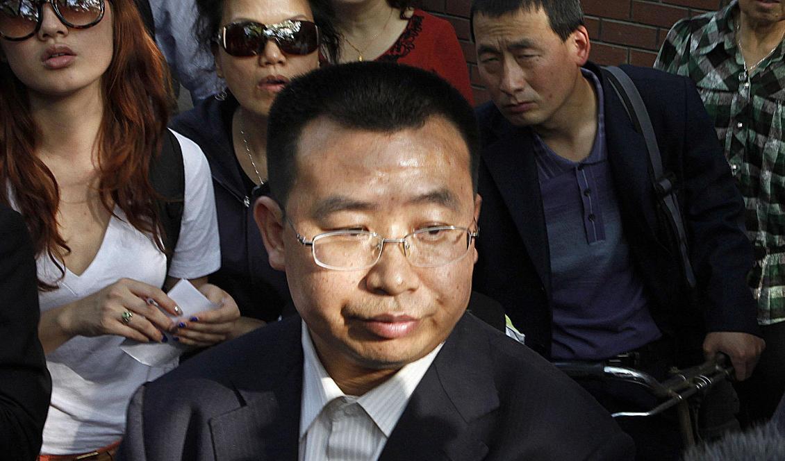 Advokaten Jiang Tianyong dömdes till fängelse 2017. Arkivbild från 2012. Foto: Ng Han Guan/TT