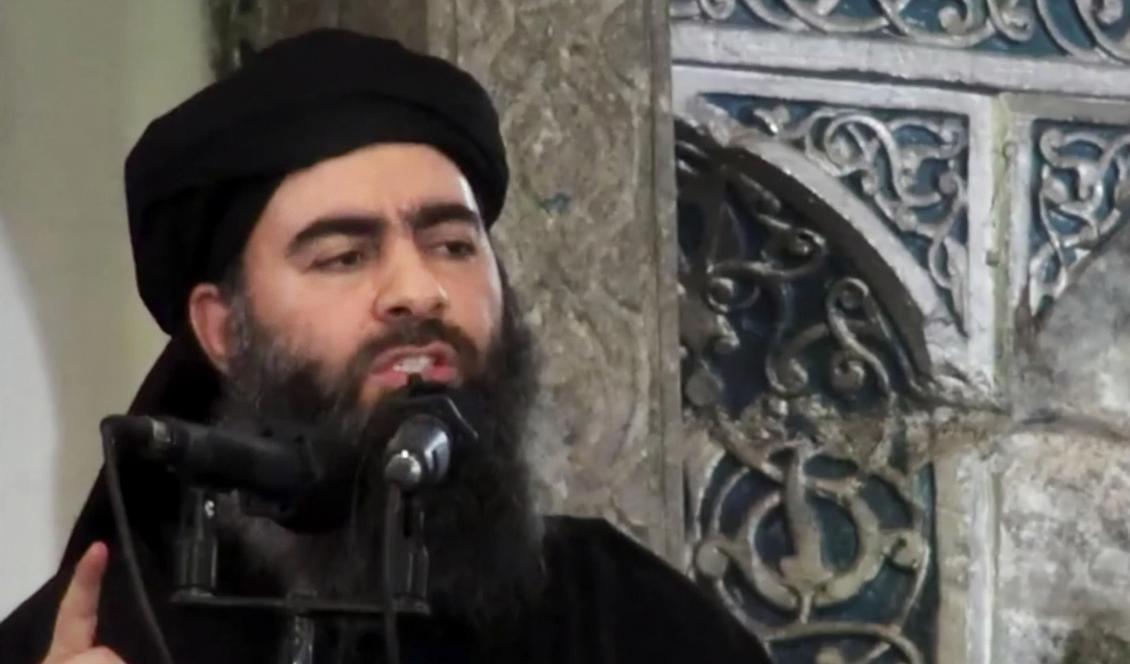 IS-ledaren Abu Bakr al-Baghdadi. Foto: AP/TT-arkivbild