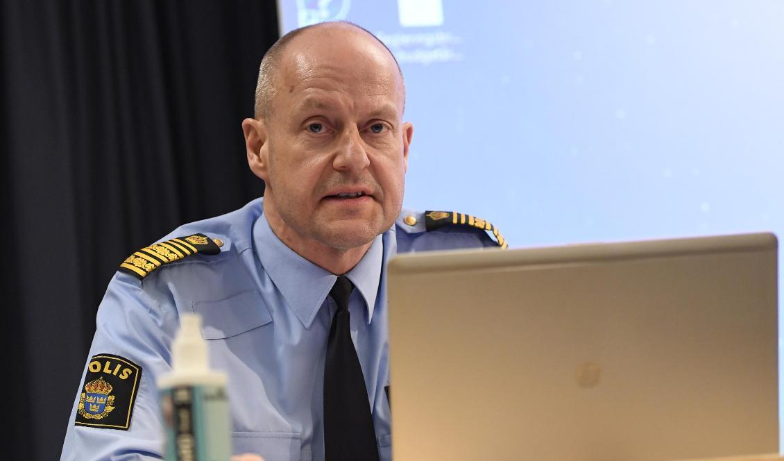 Mats Löfving, chef för polisens nationella operativa avdelning, Noa. Maja Suslin/TT-arkivbild