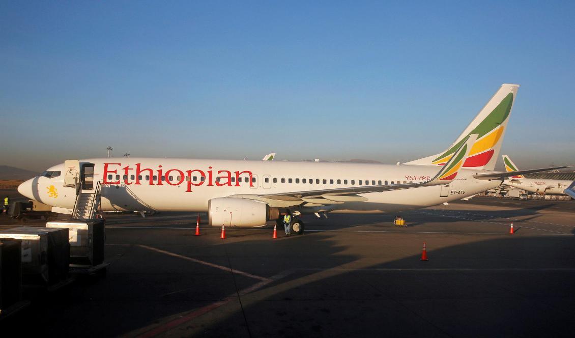 Ett flygplan från Ethiopian Airlines. Foto: Amr Dalsh/TT-arkivbild