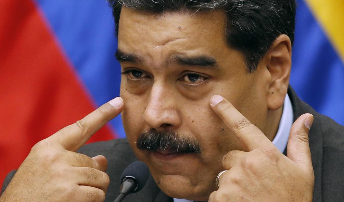 Om USA ingriper militärt väntar ett nytt Vietnam, meddelar Venezuelas president Nicolás Maduro. Foto: Ariana Cubillos/AP/TT-arkivbild