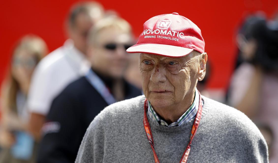 Niki Lauda blev 70 år. Foto: Luca Bruno/AP/TT-arkivbild