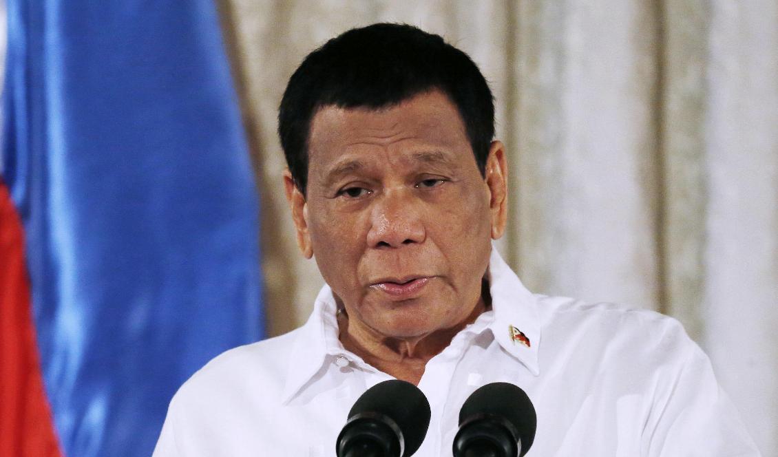 Rodrigo Duterte är Filippinernas president. Foto: Bullit Marquez/AP/TT
