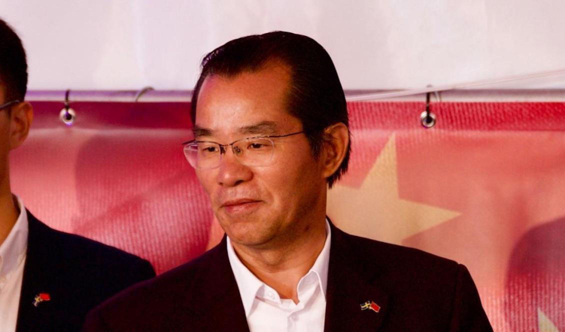 
Kinas ambassadör i Sverige, Gui Congyou, under Almedalsveckan 2019. Foto: Marcus Strand/Epoch Times arkivbild                                                