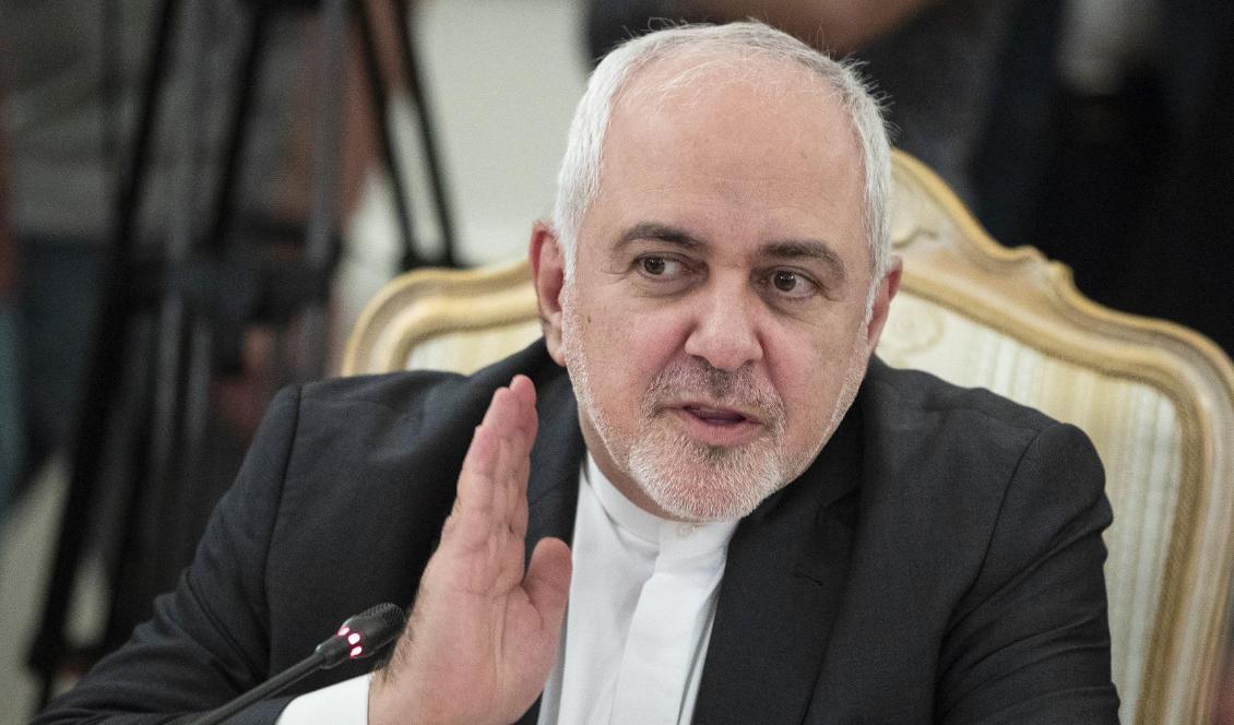 Irans utrikesminister Mohammad Javad Zarif. Foto: Pavel Golovkin/AP/TT-arkivbild