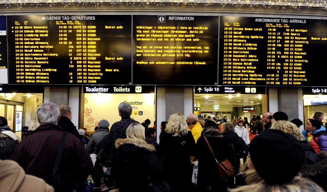 Nu väntar stora tågproblem under dagen. Foto: Pontus Lundahl/TT-arkivbild