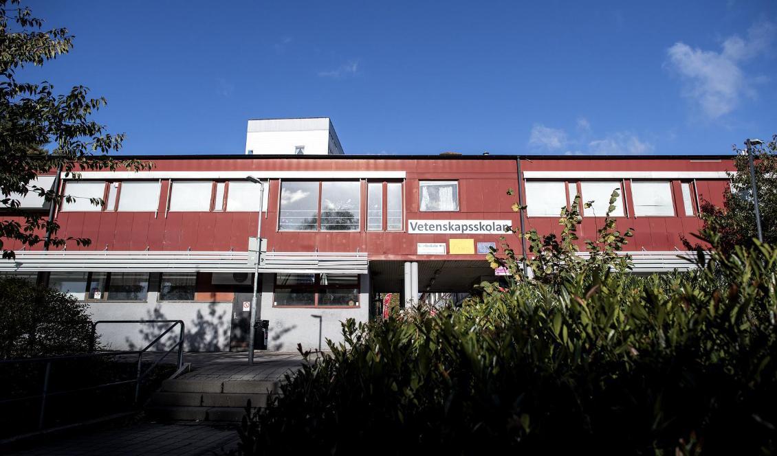 Vetenskapsskolan, i Kortedala utanför Göteborg, har bytt namn till Safirskolan. Foto: Björn Larsson Rosvall/TT-arkivbild