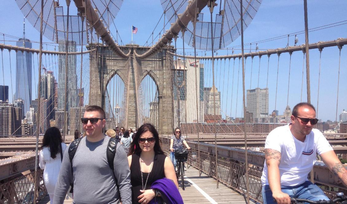 

New Yorks Brooklyn bridge är ett populärt besöksmål. Foto: Eva Sagerfors/Epoch Times                                                                                                