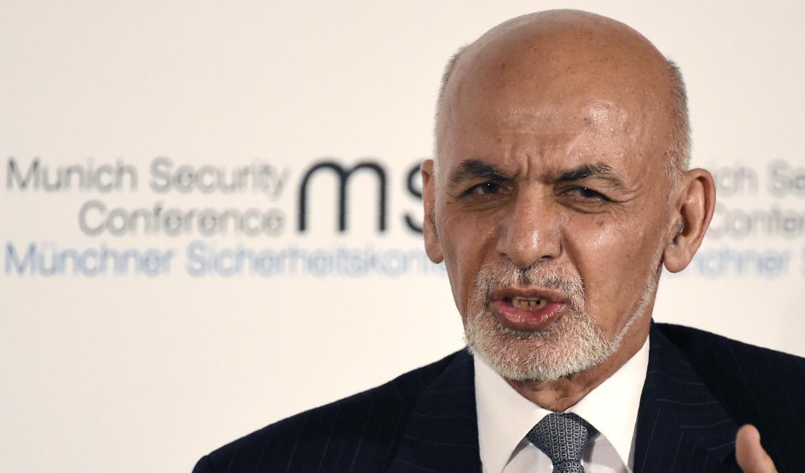 Afghanistans president Ashraf Ghani säger att han är "försiktigt optimistisk" om den illfälliga nedtrappning av våldet som förhandlats fram mellan talibanrörelsen och USA. Foto: Jens Meyer/AP/TT