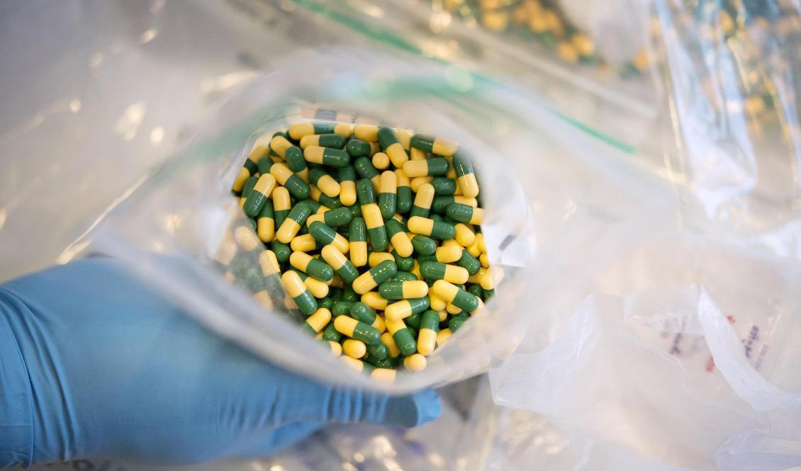 Förra året beslagtog tullen i hela landet över 973 000 tabletter av det narkotikaklassade läkemedlet tramadol. Foto: Jessica Gow/TT-arkivbild