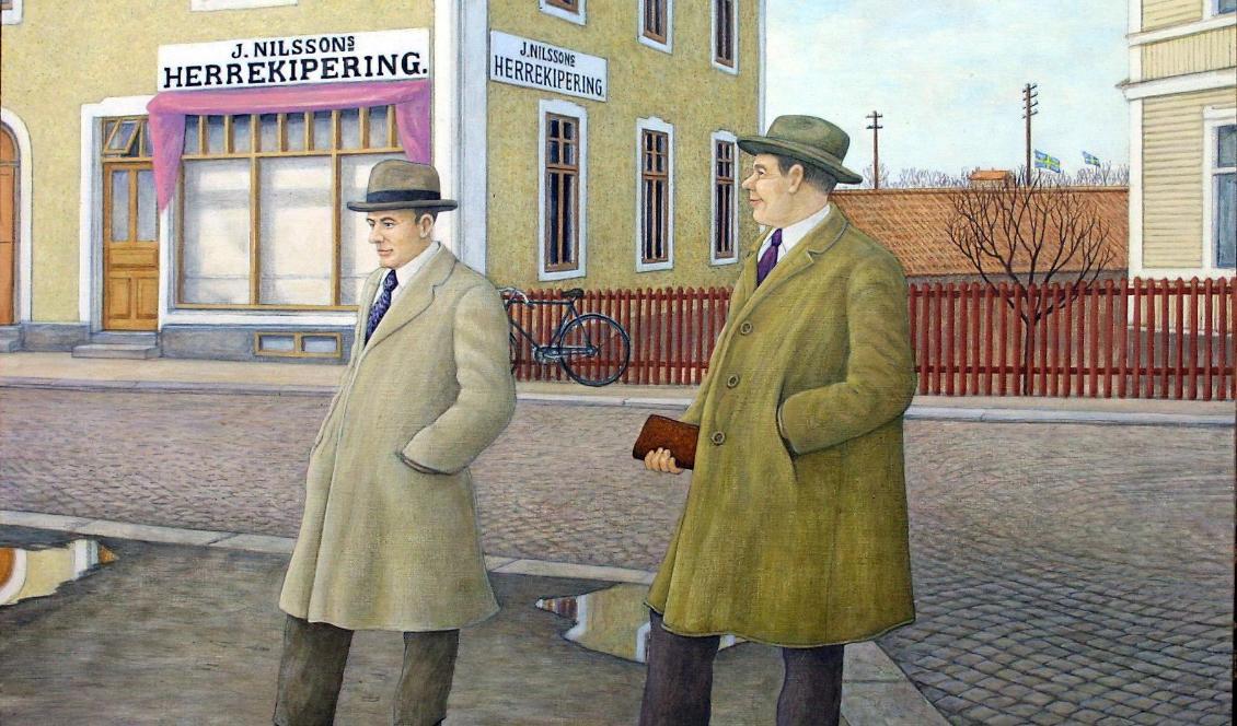 
"Catwalk", målning av Tage Åsén                                            