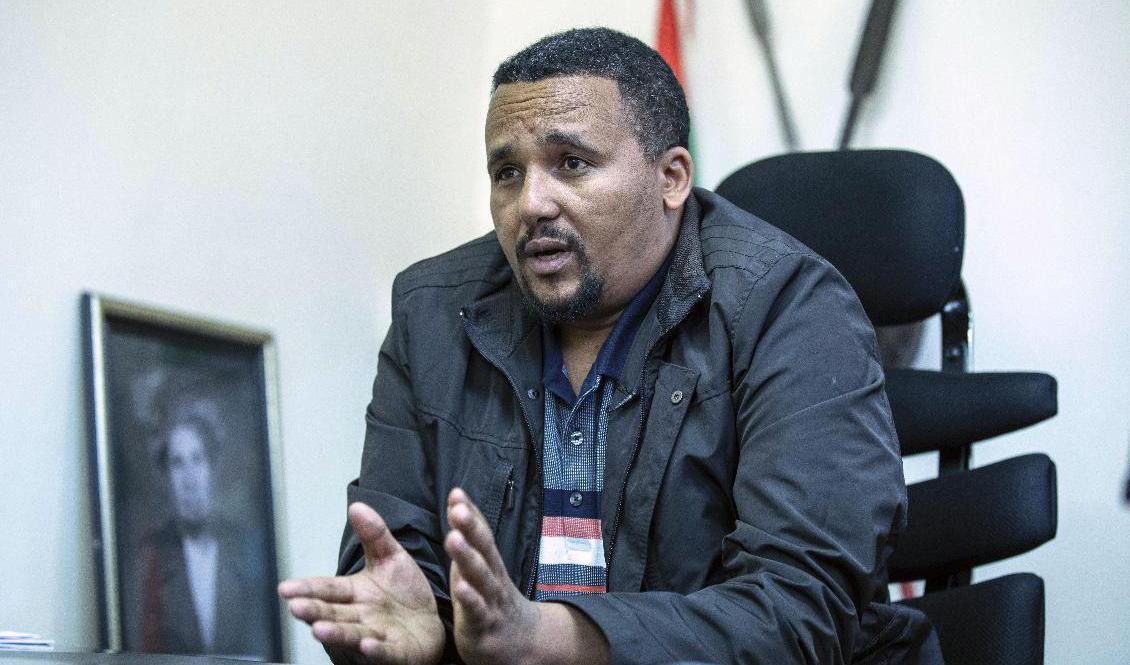 Den etiopiske oppositionspolitikern Jawar Mohammed. Arkivbild. Foto: Mulugeta Ayene/AP/TT