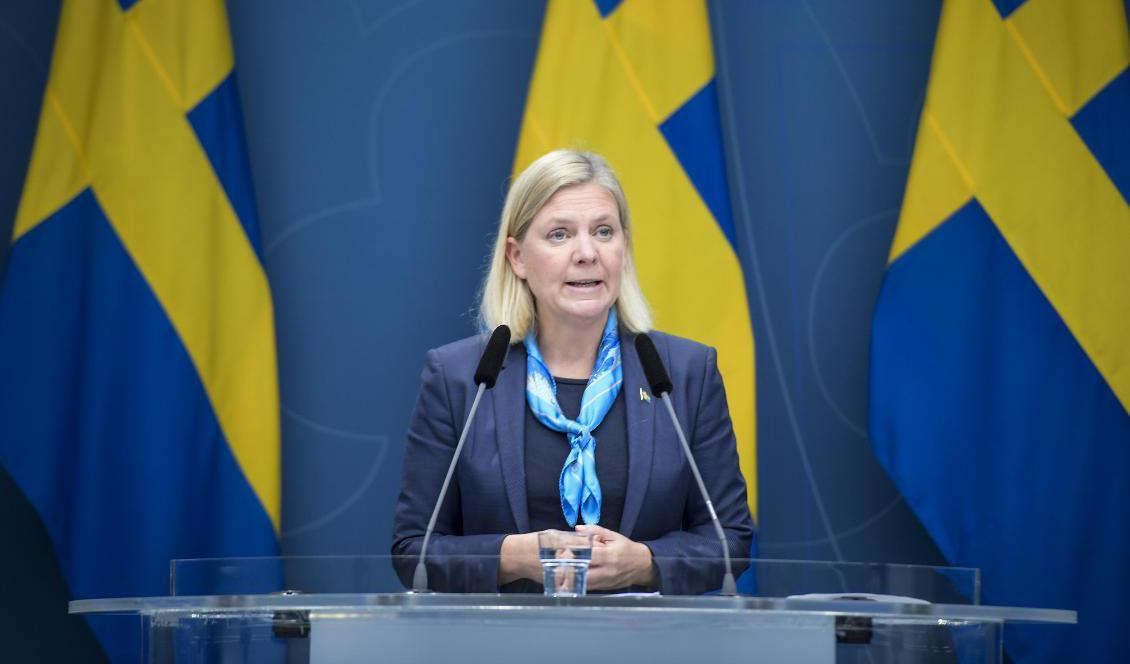 Finansminister Magdalena Andersson (S) föreslås som ny ordförande i IMF:s högsta rådgivande organ IMFC. Foto: Amir Nabizadeh/TT