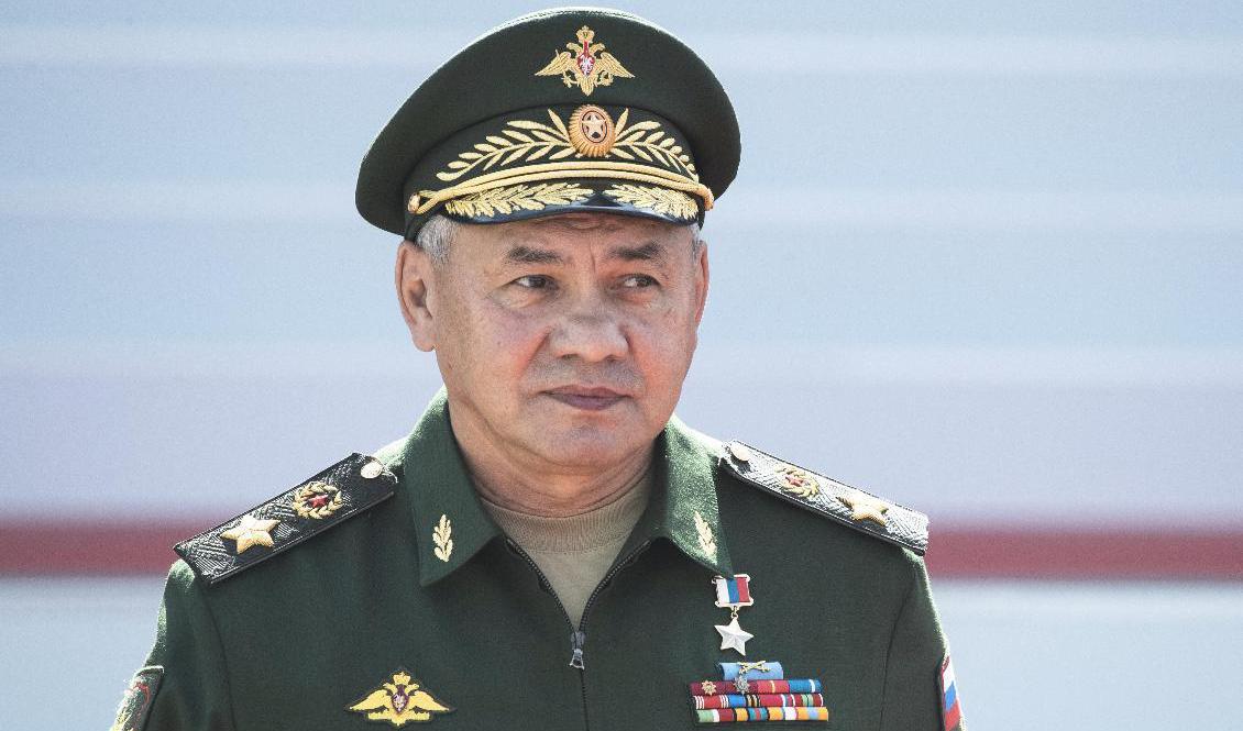 Rysslands försvarsminister Sergej Sjojgu. Arkivbild. Foto: Pavel Golovkin/AP/TT