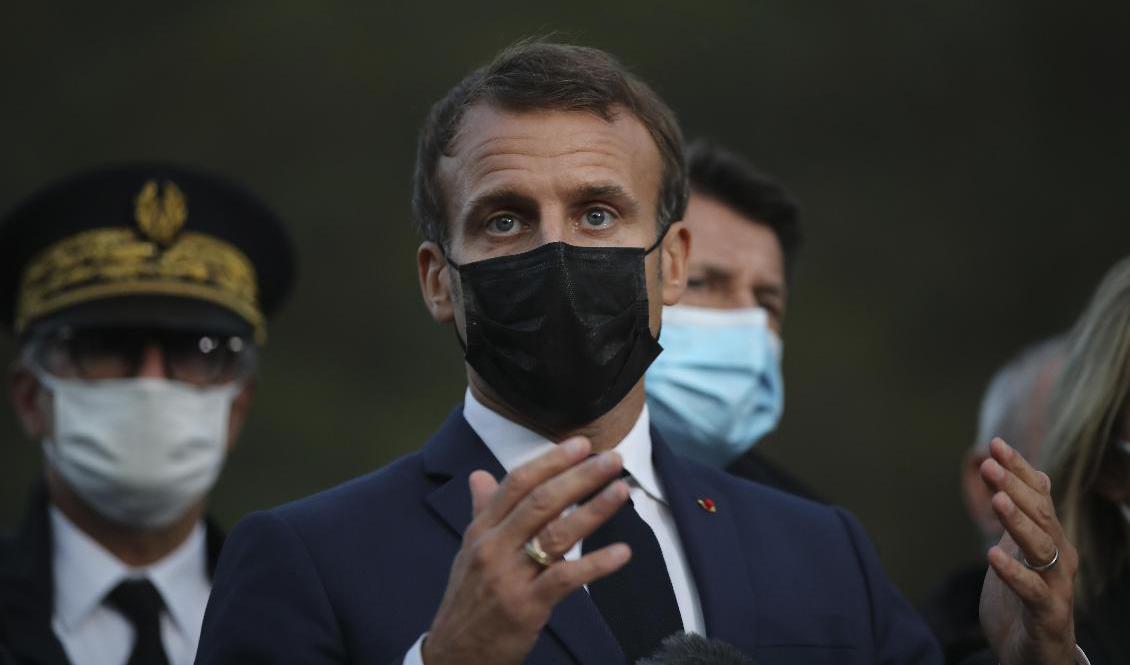 Frankrikes president Emmanuel Macron. Arkivbild. Foto: Daniel Cole/AP/TT