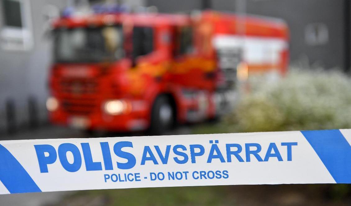 
Det brinner i Nacka utanför Stockholm. Arkivbild. Foto: Henrik Montgomery/TT                                            