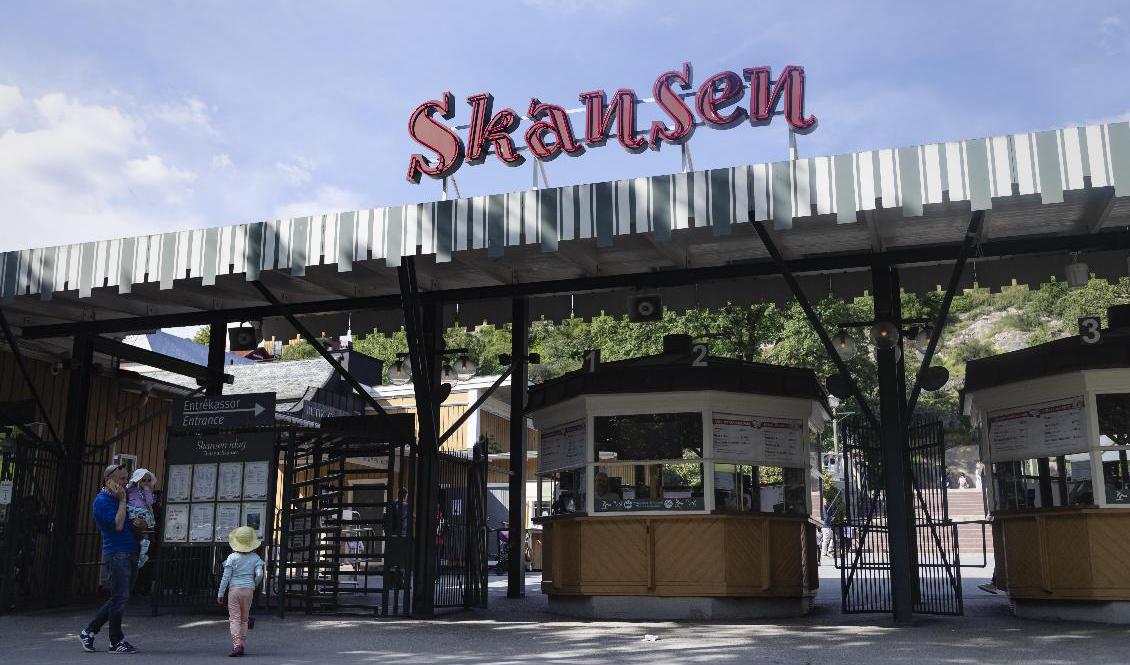 Entrén till Skansen i somras. Arkivbild. Foto: Naina Helén Jåma/TT