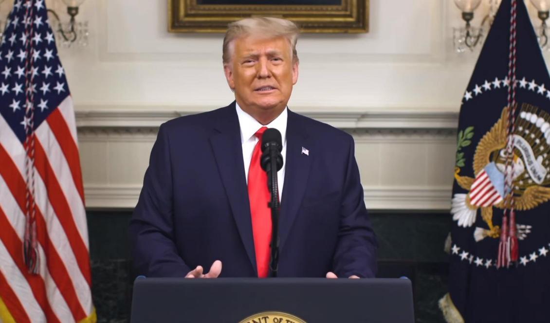 



USA:s president Donald Trump. Foto: Skärdump/Vita huset/Youtube                                                                                                                                                                                
