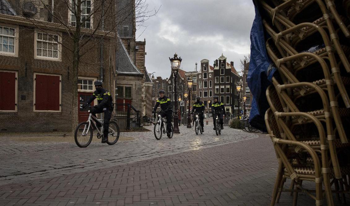 Nederländerna är, precis som många andra delar av Europa, nedstängt. Foto: Peter Dejong/AP/TT