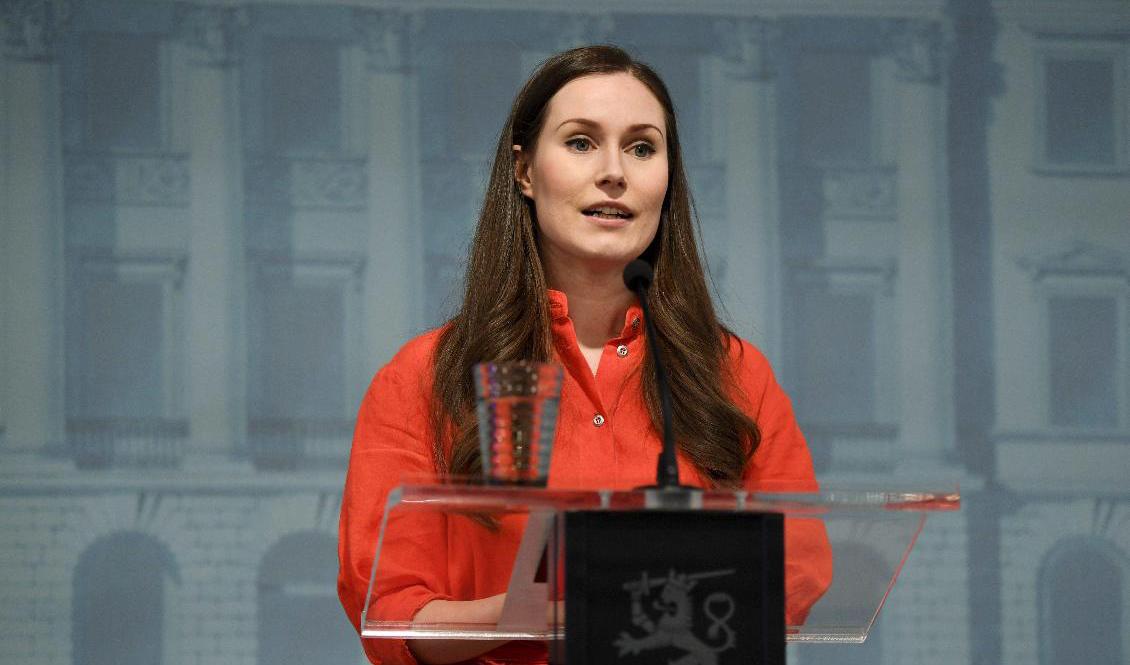Finlands statsminister Sanna Marin. Foto: Antti Aimo-Koivisto/AP/TT