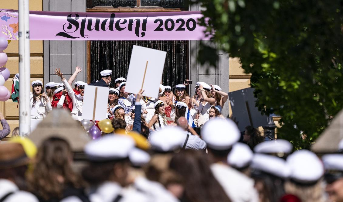 Färre unga fick jobb efter studenten 2020 jämfört med 2019. Arkivbild. Foto: Johan Nilsson/TT