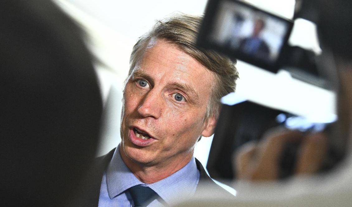 Miljö- och klimatminister Per Bolund (MP) vill fatta beslut om ny kapacitet på Clab, mellanlagret för svenskt kärnavfall i Oskarshamn, även om frågan om slutförvar inte avgjorts. Arkivbild. Foto: Claudio Bresciani/TT