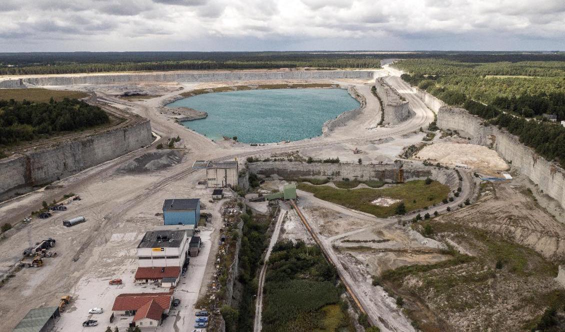 Cementas fabrik i Slite på Gotland har varit omdiskuterad senaste tiden. Arkivbild. Foto: Karl Melander/TT