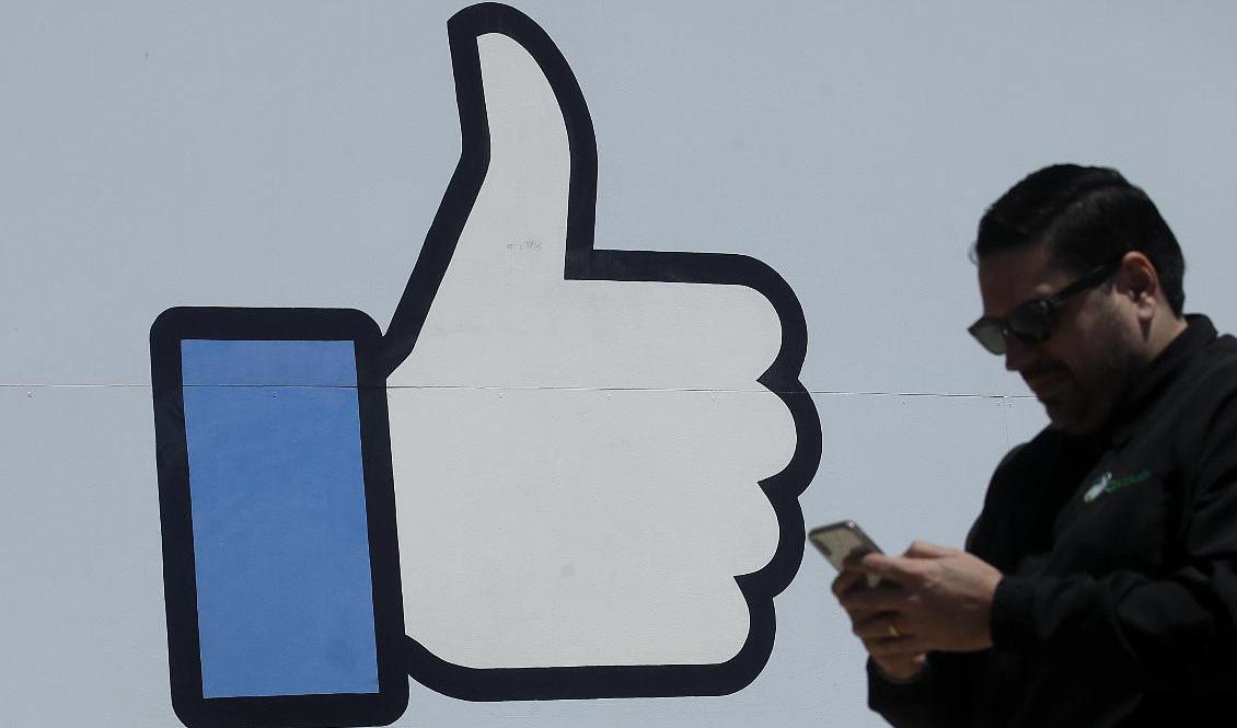 Detalj från Facebooks huvudkontor i Menlo Park i Kalifornien i USA. Arkivbild. Foto: Jeff Chiu/AP/TT