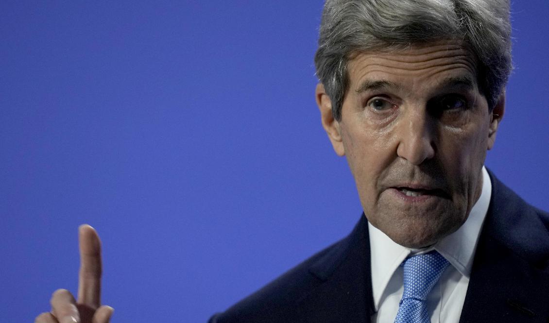 USA:s klimatsändebud John Kerry. Foto: Alastair Grant/AP/TT
