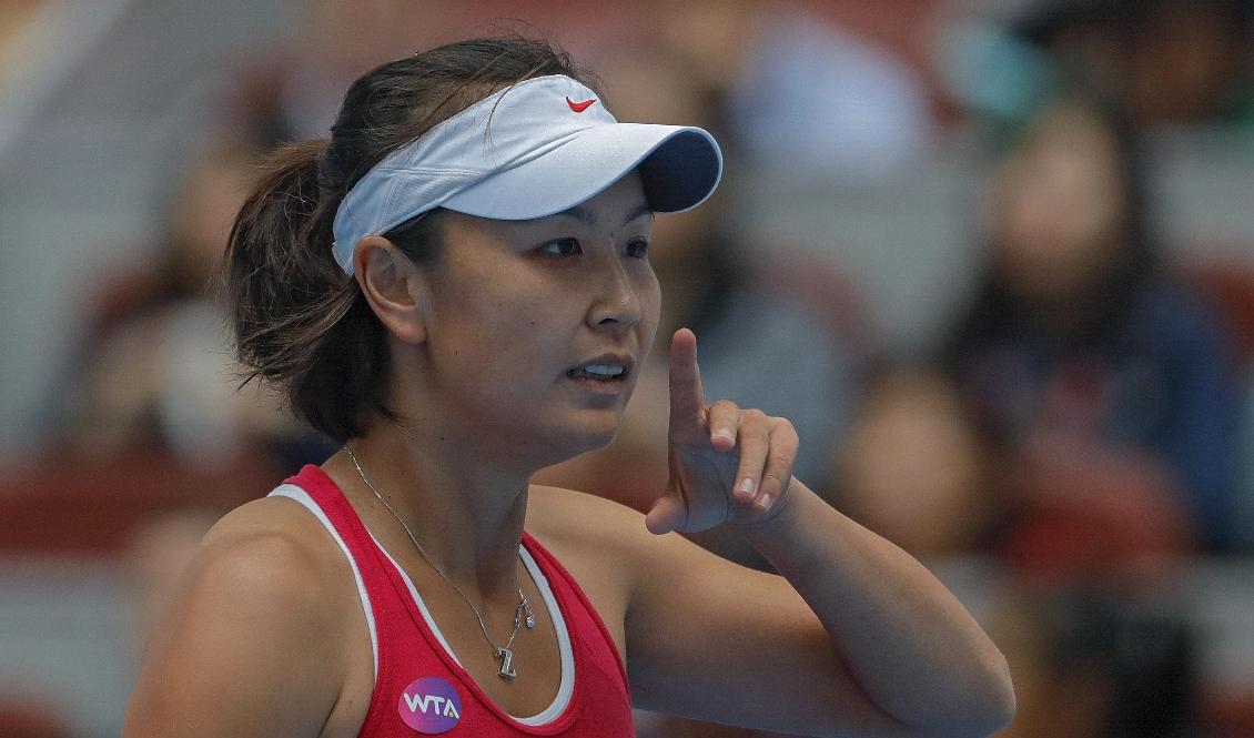 Peng Shuai. Arkivbild. Foto: Andy Wong/AP/TT