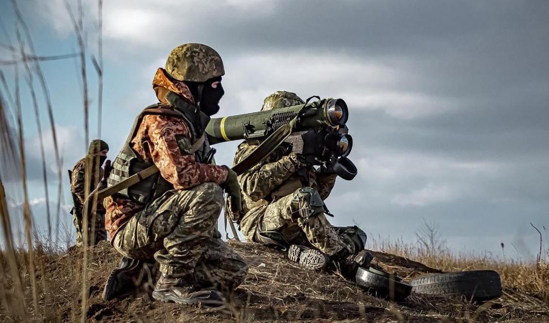 Ukrainska soldater övar i Donetsk. Foto: Ukrainska försvarsdepartementet/AP/TT