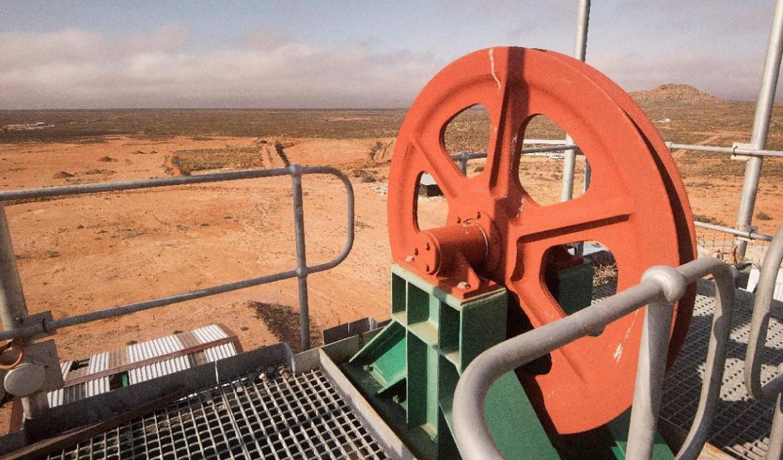 Gruvbrytningsplatsen Steenkampskraal utanför Kapstaden, sitter på rikliga fyndigheter av sällsynta mineraler, däribland det radioaktiva ämnet torium. Foto: Rodger Bosch/AFP via Getty Images