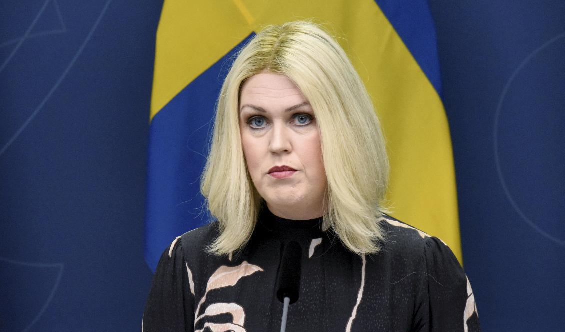 Socialminister Lena Hallengren (S). Arkivbild. Foto: Marko Säävälä / TT