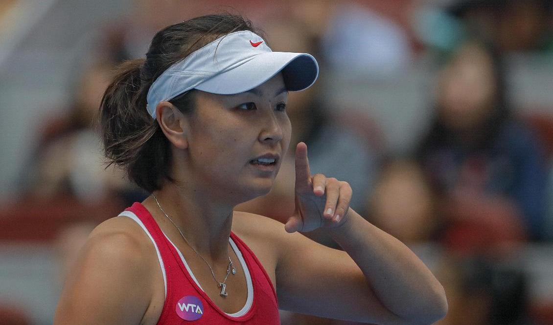 Peng Shuai har återigen förnekat att hon anklagat en tidigare toppolitiker för sexuella övergrepp. Arkivbild. Foto: Andy Wong/AP/TT