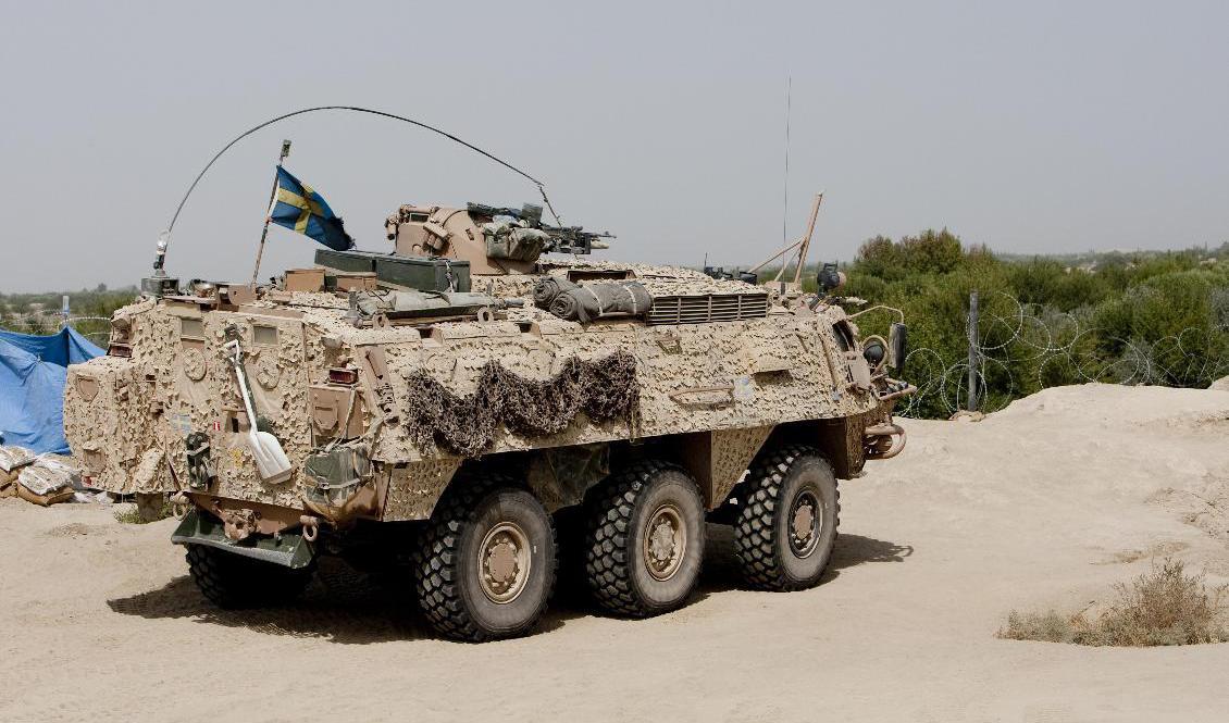 En pansarterrängbil av modell 203 under uppdrag i Afghanistan. Arkivbild. Foto: Alexander Karlsson/Försvarsmakten/TT