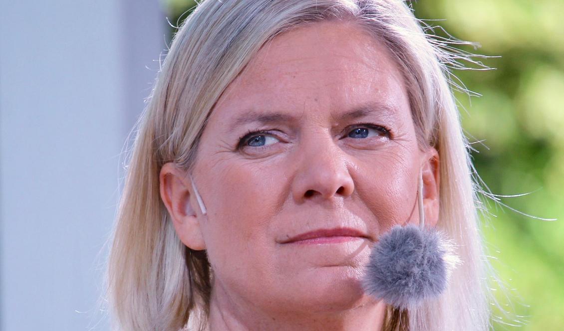 Socialdemokraternas partiledare Magdalena Andersson. Foto: Susanne W. Lamm