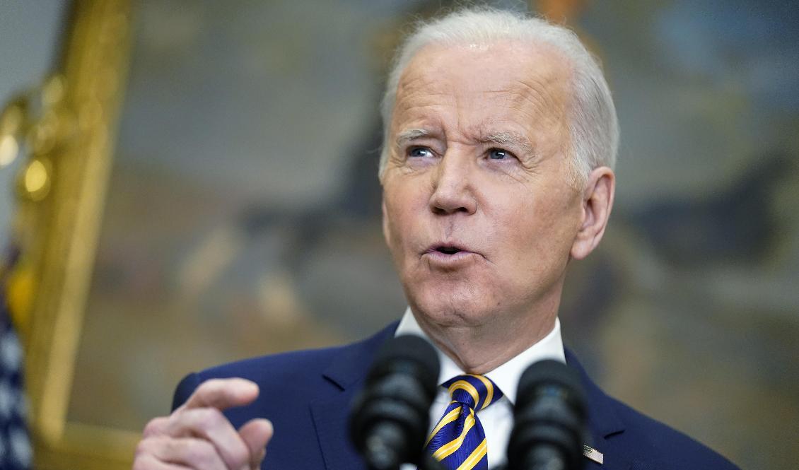 USA:s president Joe Biden har beslutat att öppna USA:s oljereserv. Foto: Andrew Harnik/AP/TT