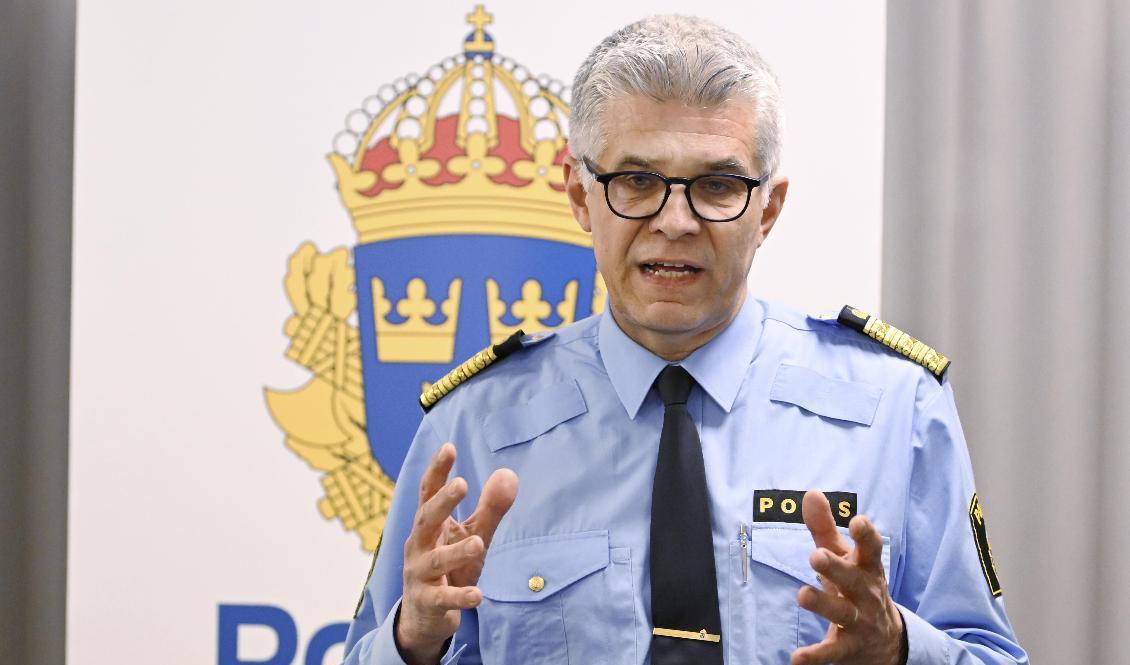 Rikspolischef Anders Thornberg. Arkivbild. Foto: Anders Wiklund/TT