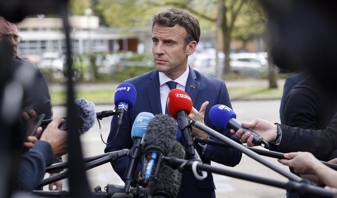 Frankrikes president Emmanuel Macron. Arkivbild. Foto: Jean-Francois Badias/AP/TT