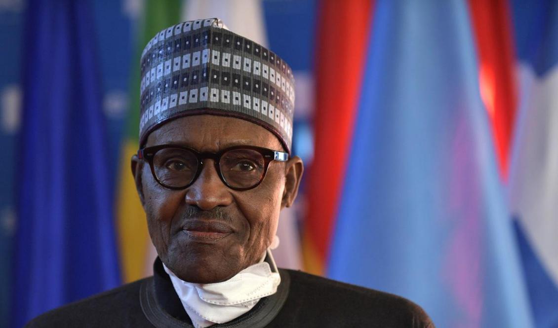 Nigerias president Muhammadu Buhari fördömer det brutala mordet på studenten Deborah Samuel. Arkivbild. Foto: Julien de Rosa/AP/TT