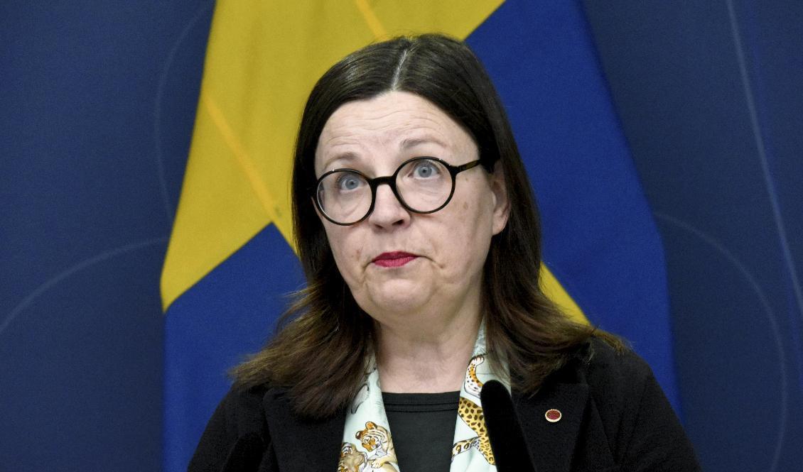 Utbildningsminister Anna Ekström (S) tillsätter en utredning om hur skattemedel används inom folkbildningen. Arkivbild Foto: Marko Säävälä/TT