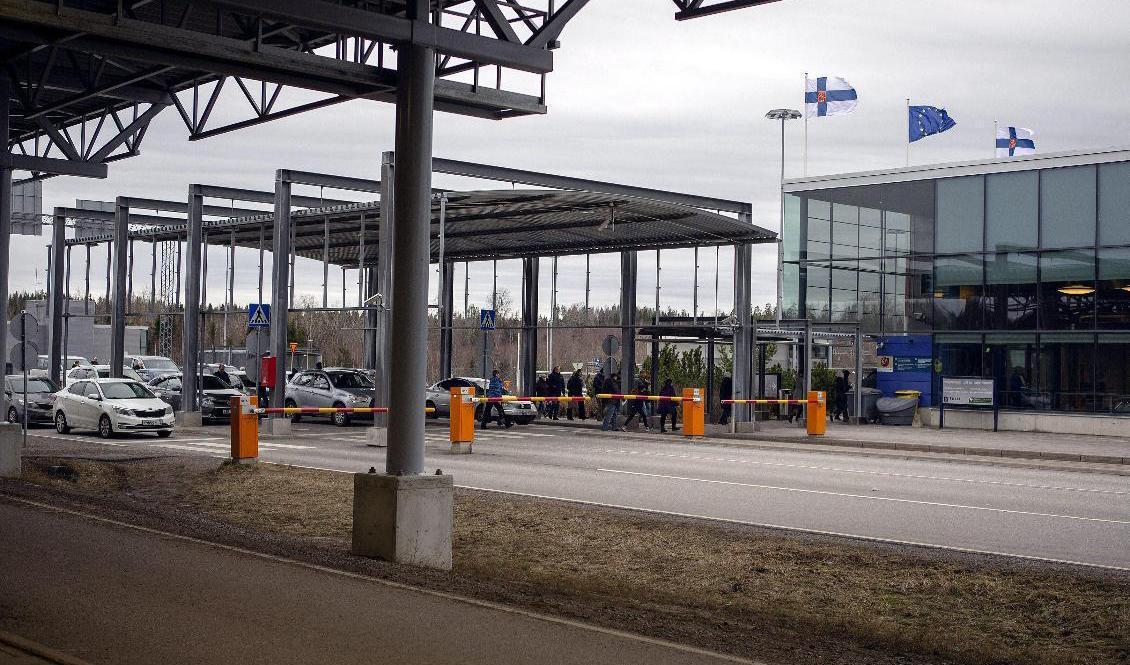 Gränsstationen mellan Ryssland och Finland vid Nuijamaa på den finska sidan. Foto: Lauri Heino/AP/TT