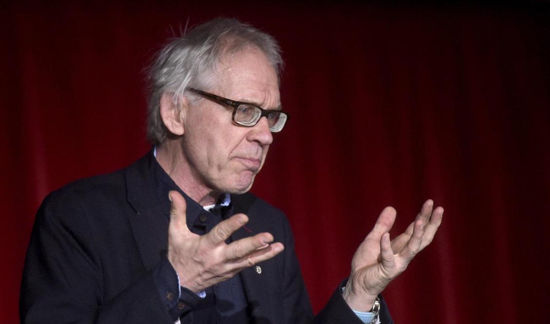 Konstnären Lars Vilks vid ett besök i Finland den 14 april 2015. Foto: Vesa Moilanen/Lehtikuva/AFP via Getty Images