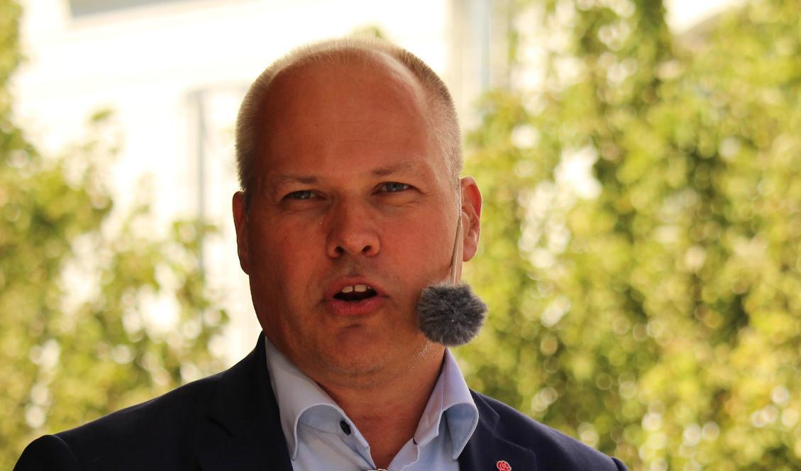 Justitie- och inrikesminister Morgan Johansson (S). Foto: Susanne W. Lamm