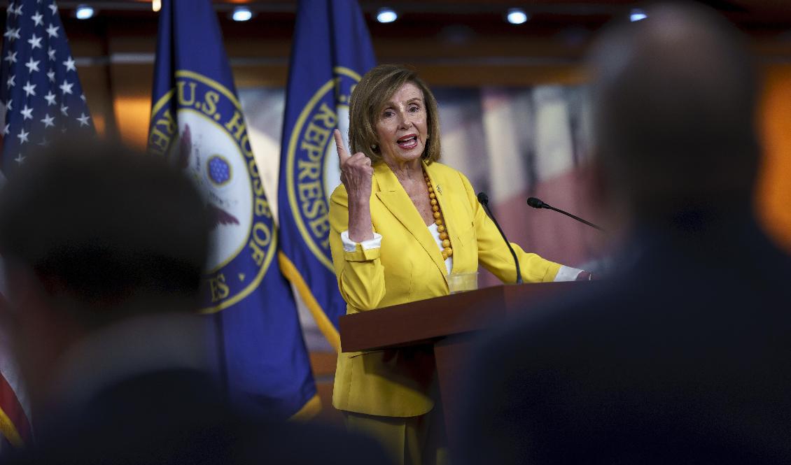 Representanthusets talesman, demokraten Nancy Pelosi, planerar en resa till Taiwan. Foto: J. Scott Applewhite/AP/TT