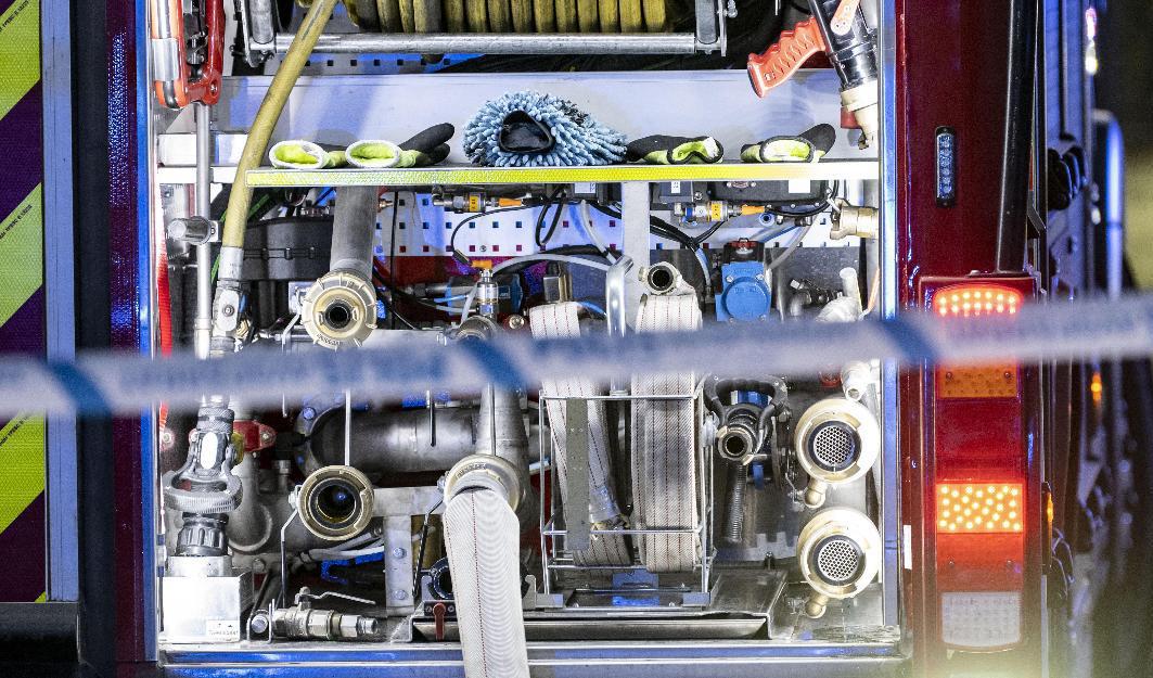 Folkets hus i Mörsil mellan Åre och Östersund brinner sedan tvåtiden under natten mot fredag. Arkivbild. Foto: Johan Nilsson/TT