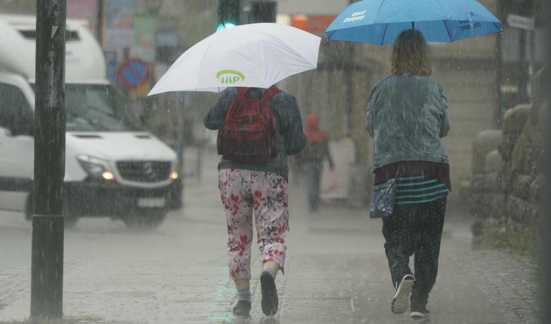 Norra delarna av Sverige har en blöt natt med risk för översvämningar. Arkivbild. Foto: Johan Nilsson/TT