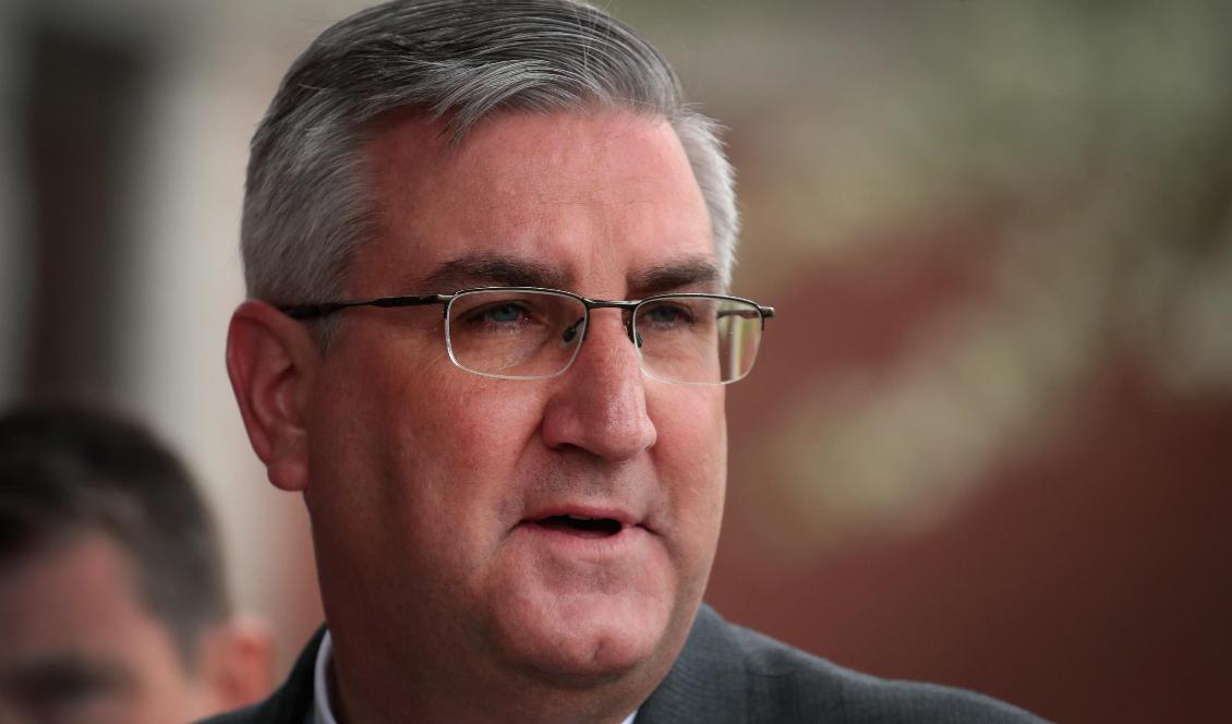 Delstaten Indianas guvernör Eric Holcomb. Foto: Scott Olson/Getty Images