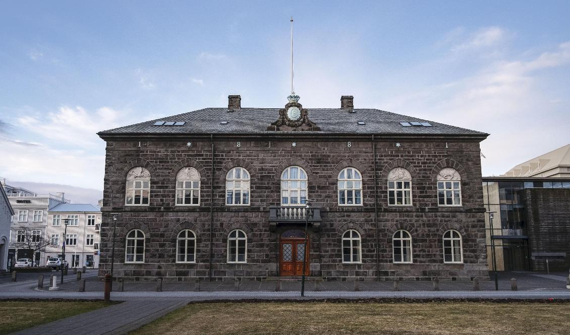 Islands parlament, alltinget, kan har varit mål för de misstänkta terrorplanerna. Arkivbild. Foto: Vilhelm Stokstad/TT