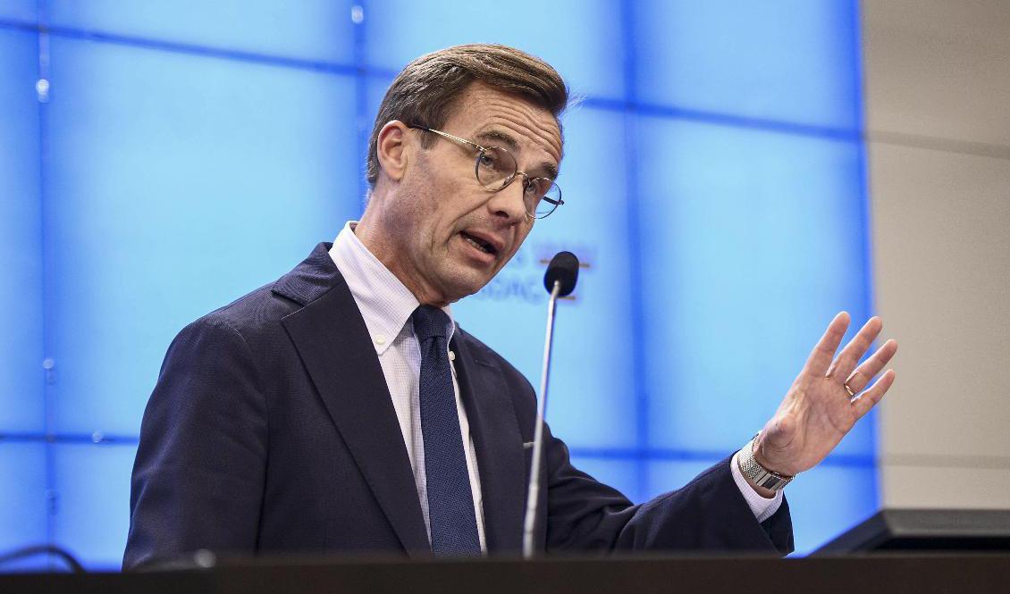 Moderaternas ledare Ulf Kristersson. Arkivbild. Foto: Tim Aro/TT